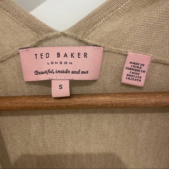 Ted Baker Shawl Size S Camel/Tan - Picture 3 of 5